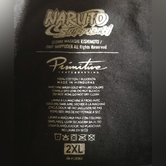 Zumiez Naruto Primitive Tee - 2XL - NWT - Picture 4 of 9